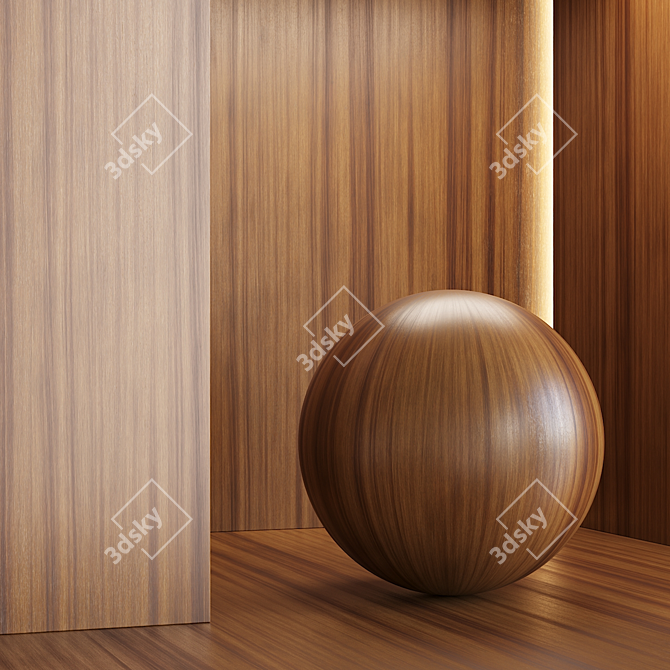 Oak Wood 6-Color Seamless Textures 3D model image 3