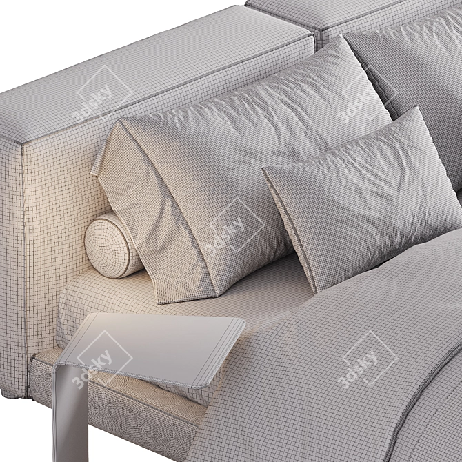 NeoWall Bed by Living Divani 3D model image 6