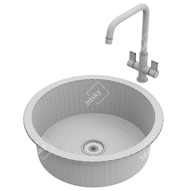 RANGEMASTER Rustique Kitchen Sink 3D model image 3