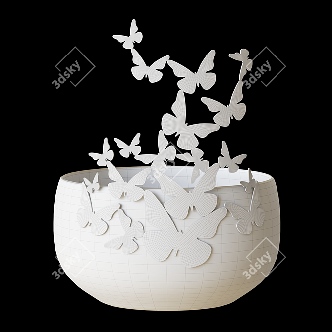 Elegant Designer Decorative Object 3D model image 3