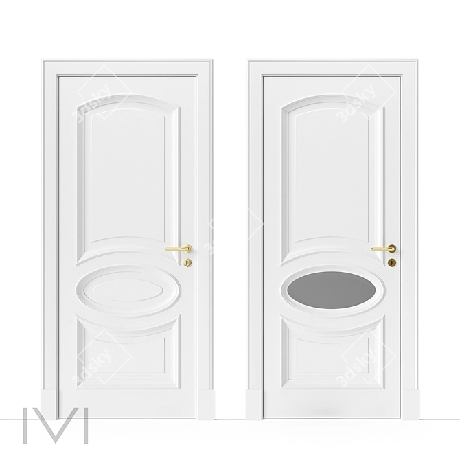 Vienna Series Interior Doors 3D model image 1