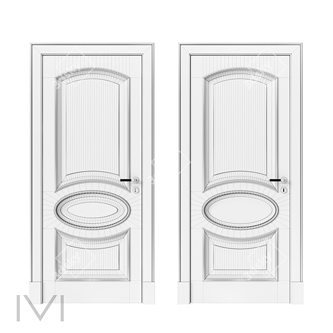 Vienna Series Interior Doors 3D model image 4