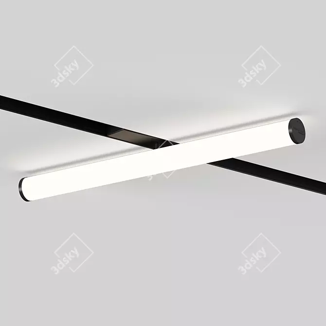Rotation Cylinder Track Light 3D model image 1