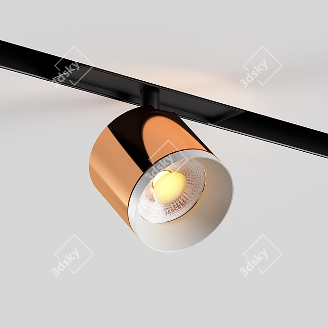 Modern Sleek LED Lighting Fixture 3D model image 2