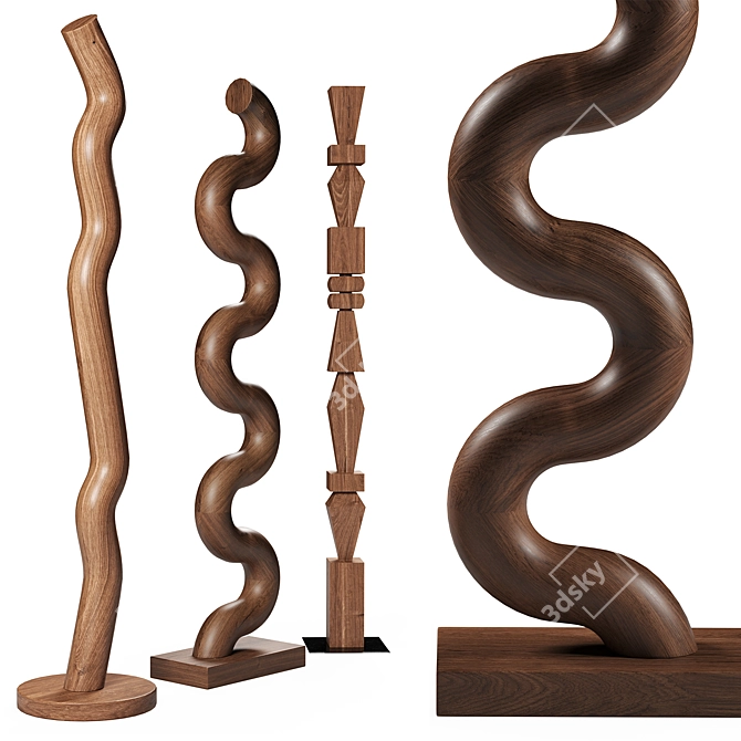  Totem Trio Set by Noir 3D model image 3