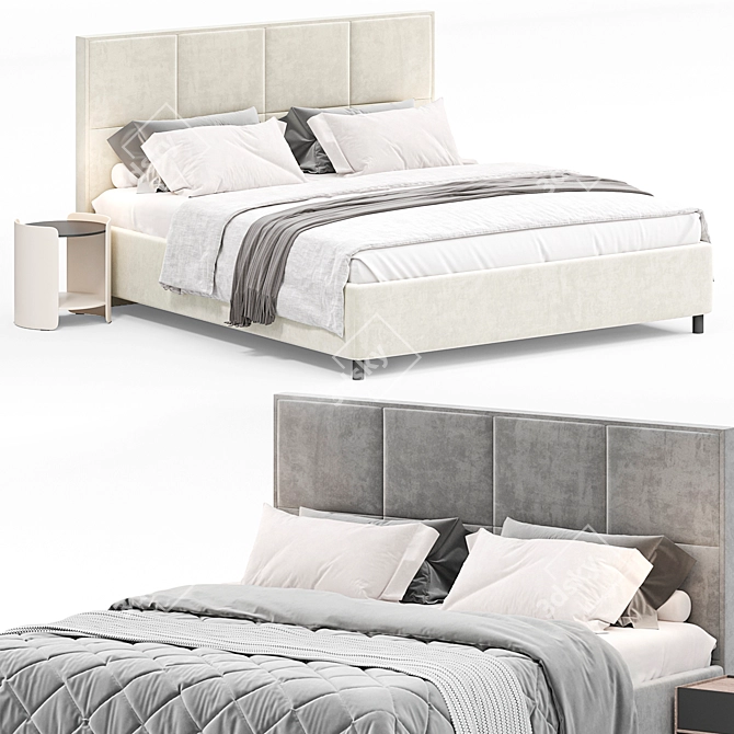 2015 Bed Linea Millimeters 3D 3D model image 4