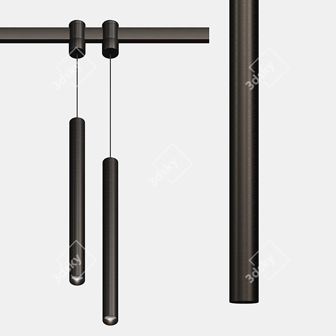 Auroom PDNT Track Light Fixture 3D model image 3