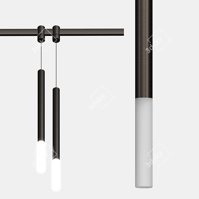 Auroom PDNT Track Light Fixture 3D model image 4