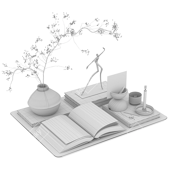 Elegant Decor Set 3D Model 3D model image 5