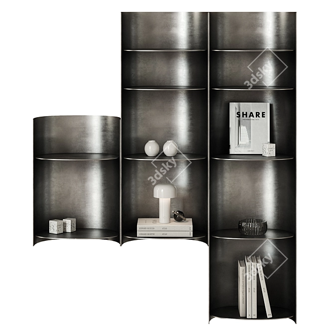 Designer Hanging Shelf Como 3D model image 1