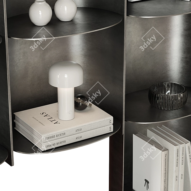 Designer Hanging Shelf Como 3D model image 3