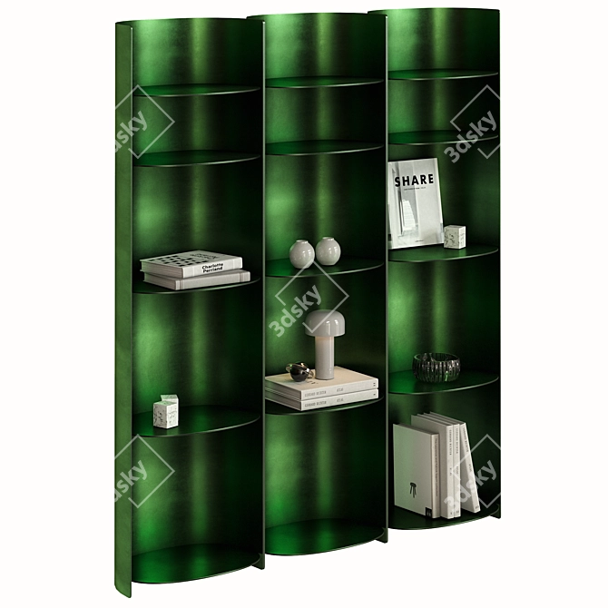 Designer Hanging Shelf Como 3D model image 5