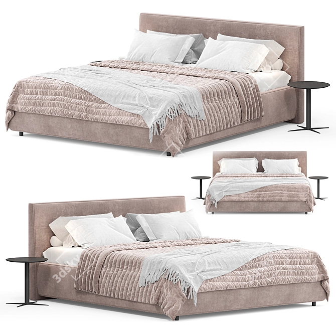 Luxury Ray Bed Flexteam Design 3D model image 3