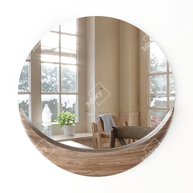 Lana & Luna Round Mirrors by ARTISAN 3D model image 3