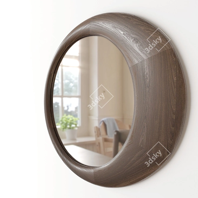 Lana & Luna Round Mirrors by ARTISAN 3D model image 4