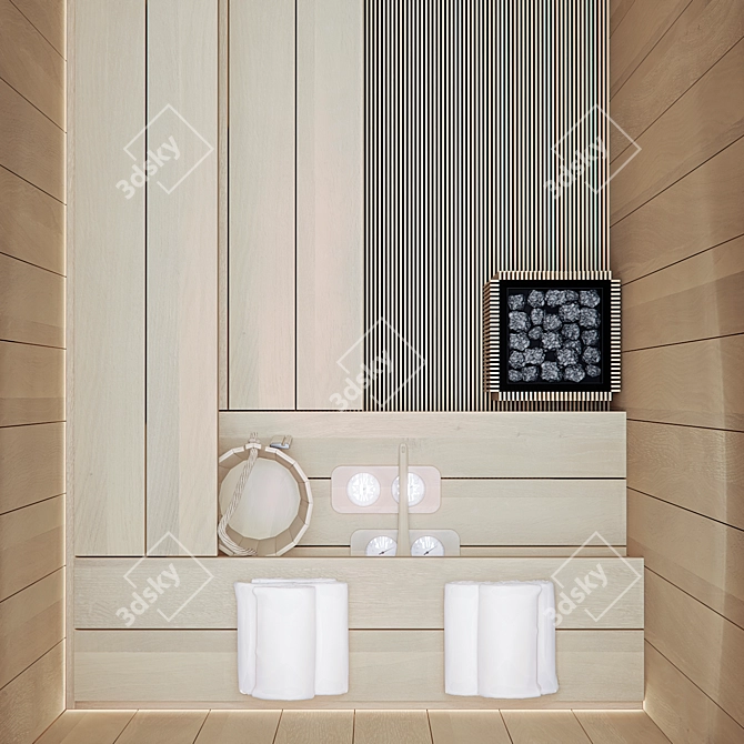 Ultimate Sauna Asset Pack 3D model image 4