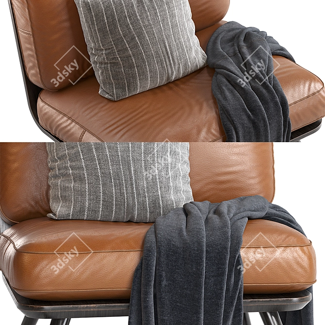 Modern Spine Lounge Chair 2016 3D model image 1