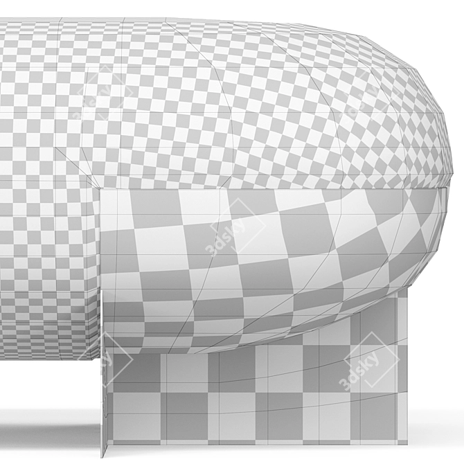 Geometric Metal Table: De Castelli 3D model image 3