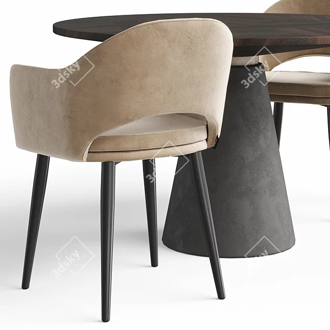 Customizable Chair Set "Magrib New 3D model image 4
