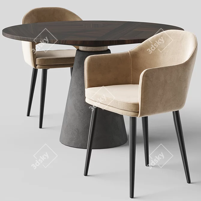 Customizable Chair Set "Magrib New 3D model image 6