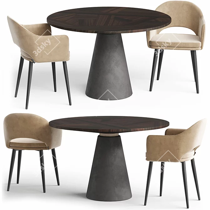Customizable Chair Set "Magrib New 3D model image 7