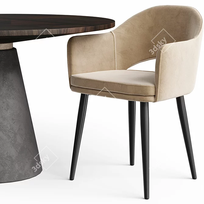 Customizable Chair Set "Magrib New 3D model image 8