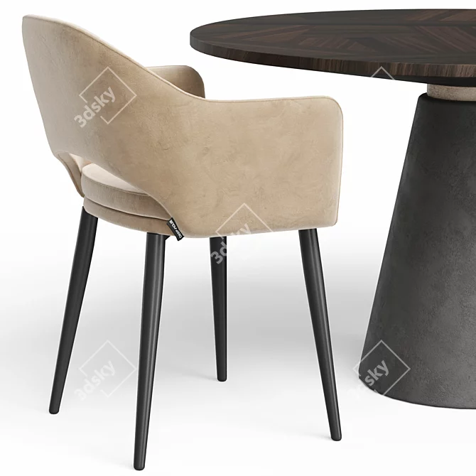 Customizable Chair Set "Magrib New 3D model image 9