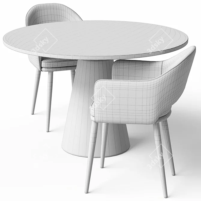 Customizable Chair Set "Magrib New 3D model image 11