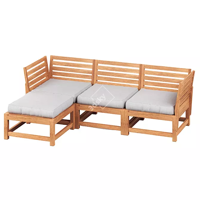 Outdoor Modular Sofa Set IKEA 3D model image 4