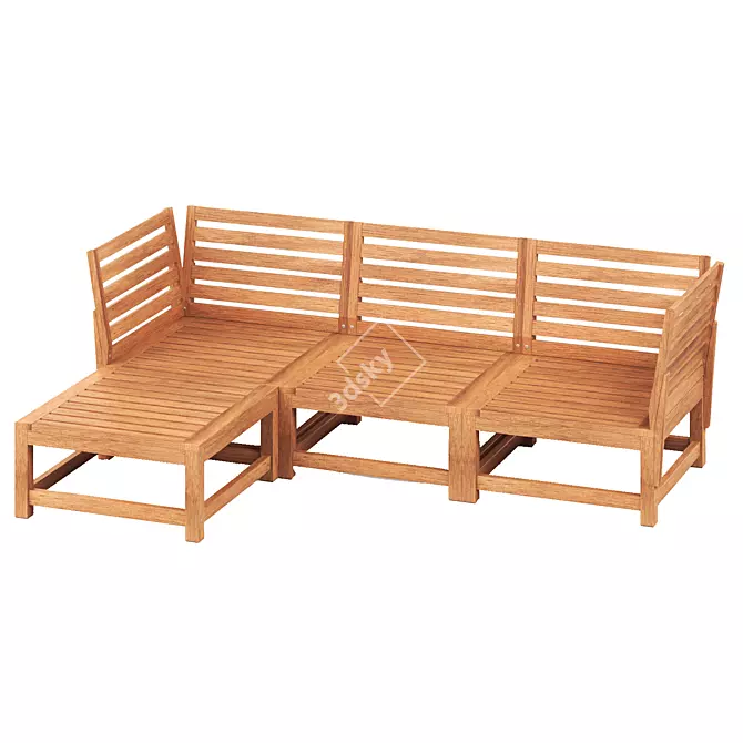 Outdoor Modular Sofa Set IKEA 3D model image 5