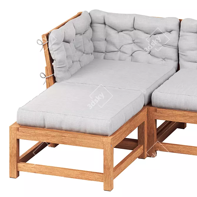 Outdoor Modular Sofa Set IKEA 3D model image 7
