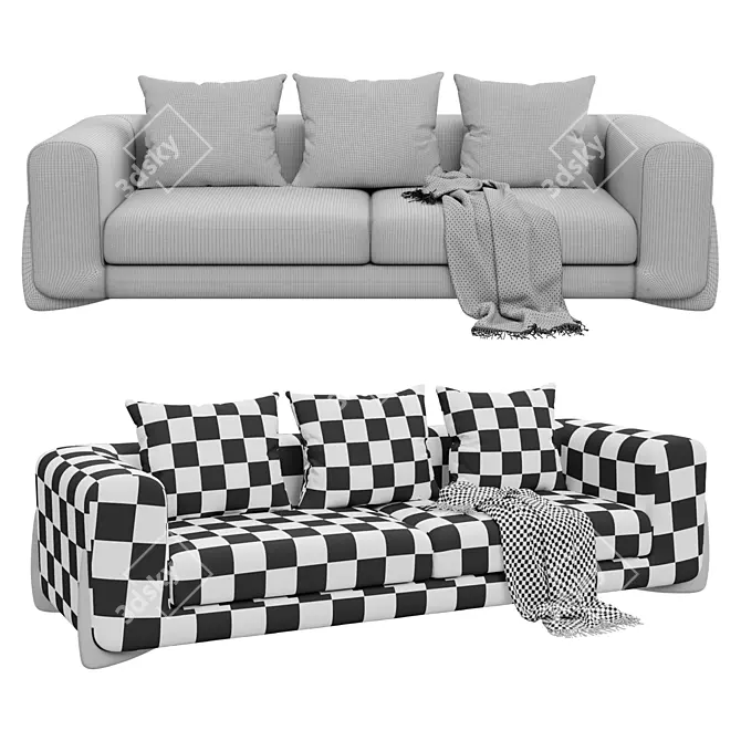 Sorrento LORUSSO Sofa Bed 3D model image 2