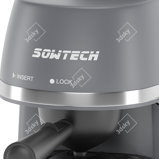 SOWTECH Espresso Coffee Machine: 3 Materials, 3D Modeling 3D model image 4