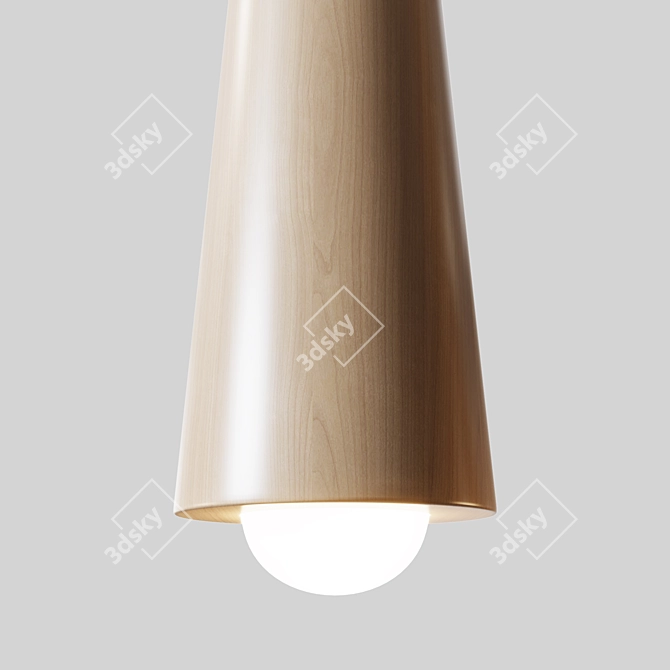 Stylish Pendant Light Fixture with Contemporary Design 3D model image 2