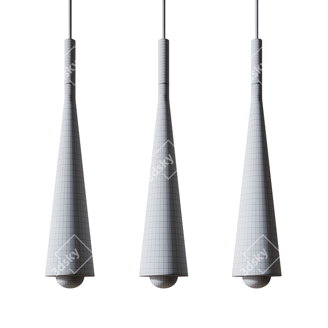 Stylish Pendant Light Fixture with Contemporary Design 3D model image 3