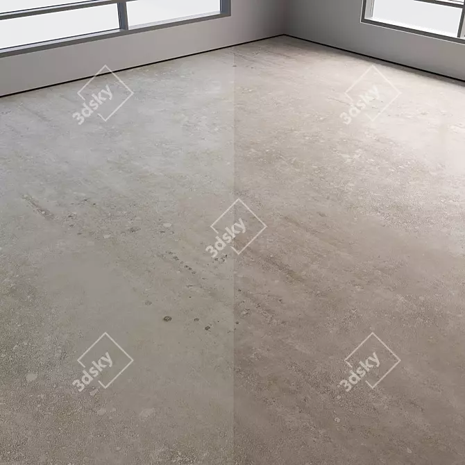 Polished Seamless Concrete Flooring 3D model image 3