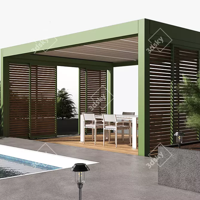 Corradi: Outdoor Shades, Shelters, and Accessories for Your Space
 Outdoor Elegance Solutions & Accessories 3D model image 4