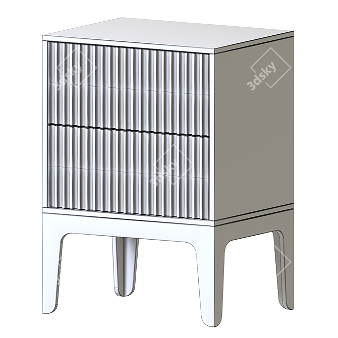 Modern Flow Side Table 3D model image 3