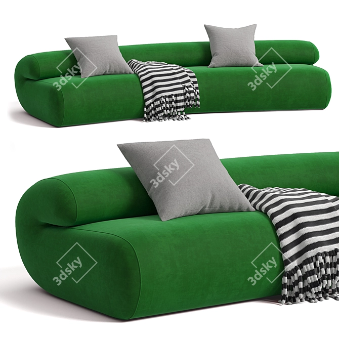 Modern Strata Sofa 3D Model 3D model image 4