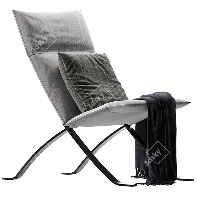  Luxe Relax Armchair 2016 Model 3D model image 1