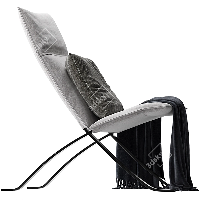  Luxe Relax Armchair 2016 Model 3D model image 3