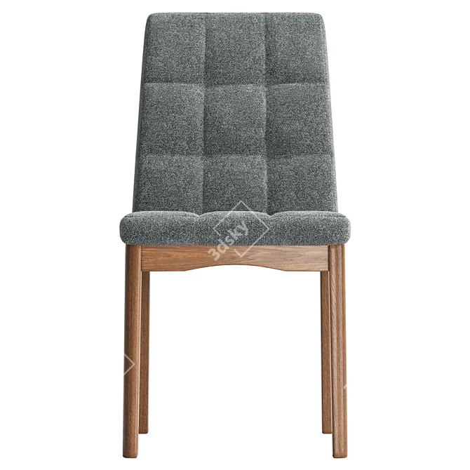 Modern Dining Chair Set 2 3D model image 2