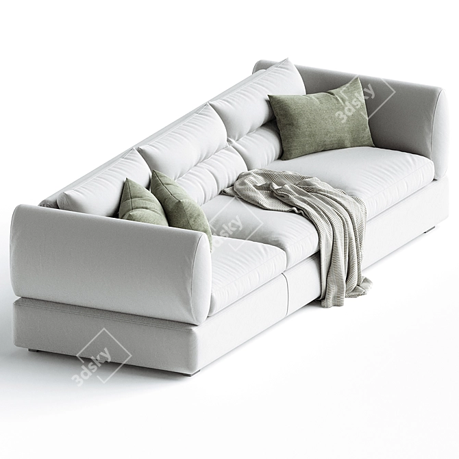 Elegant Parma Sofa Set 3D model image 3