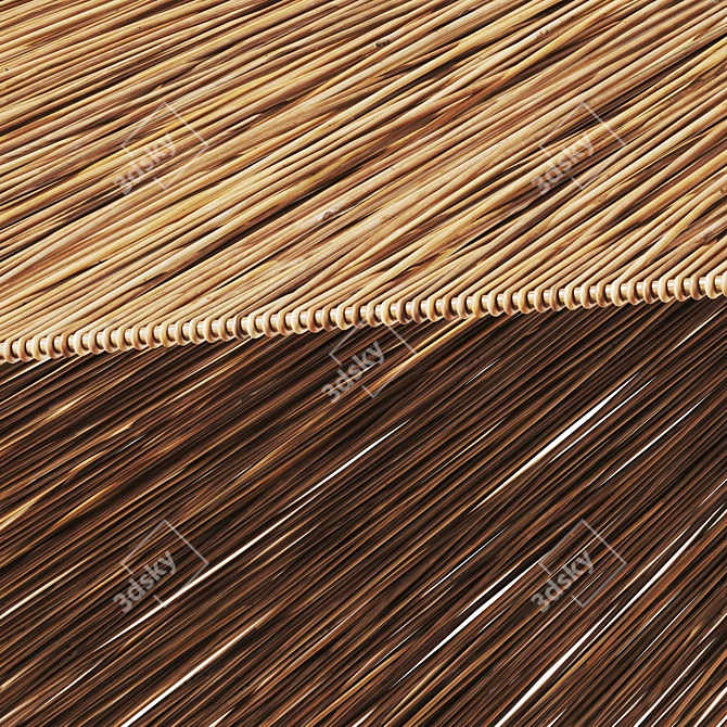  Wicker Lamp 3D Model Kit 3D model image 2