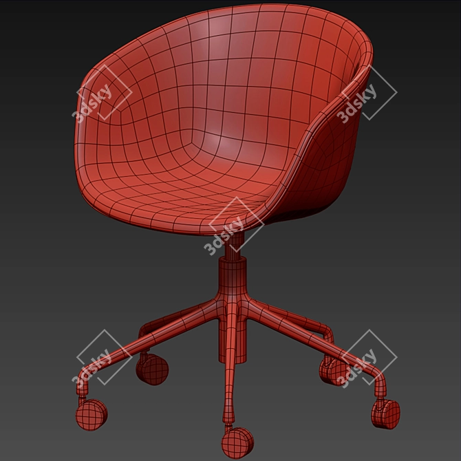 Modern Minimalist Hay Chair 3D model image 6