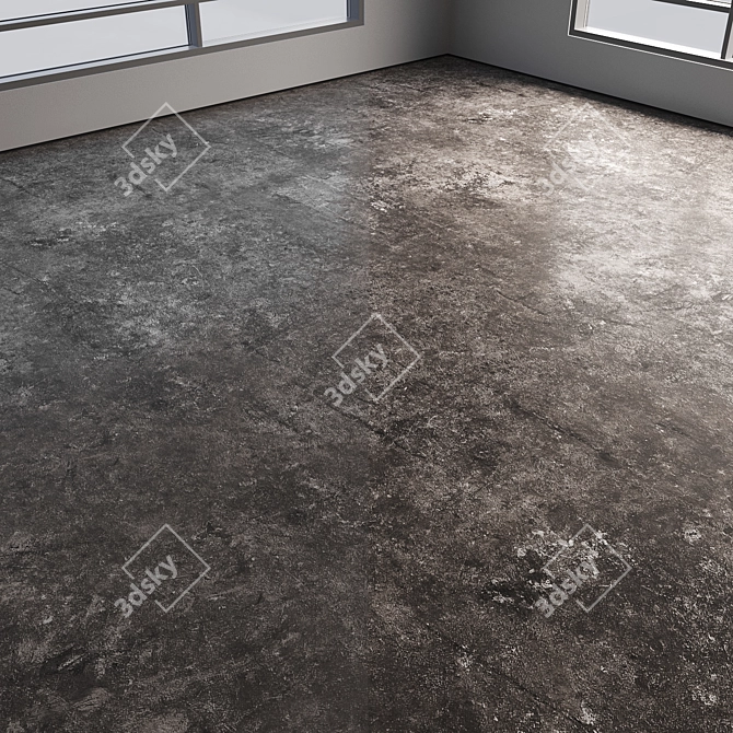 Polished Seamless Concrete Floor 3D model image 4