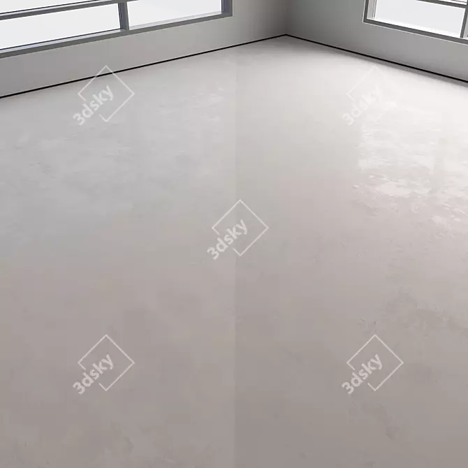 Customizable Polished Concrete Flooring 3D model image 2