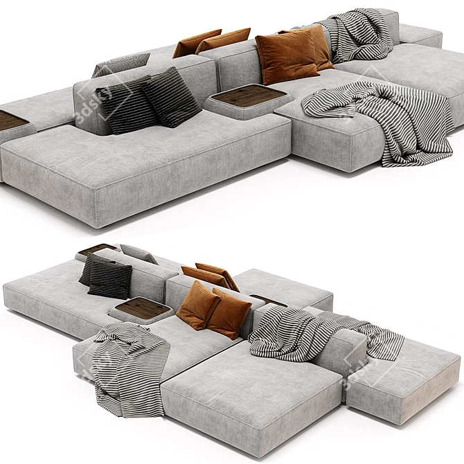Lema Cloud Modular Sofa 3D model image 3