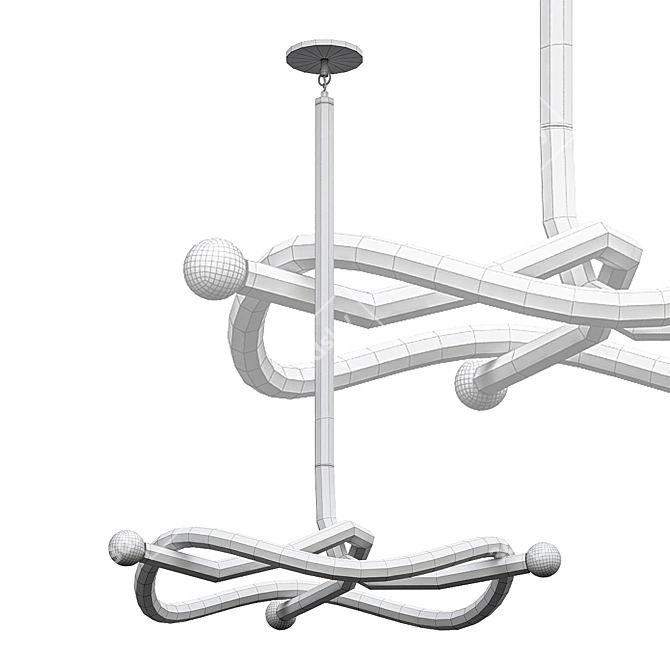 Interconnected Forms Lighting Fixture 3D model image 3