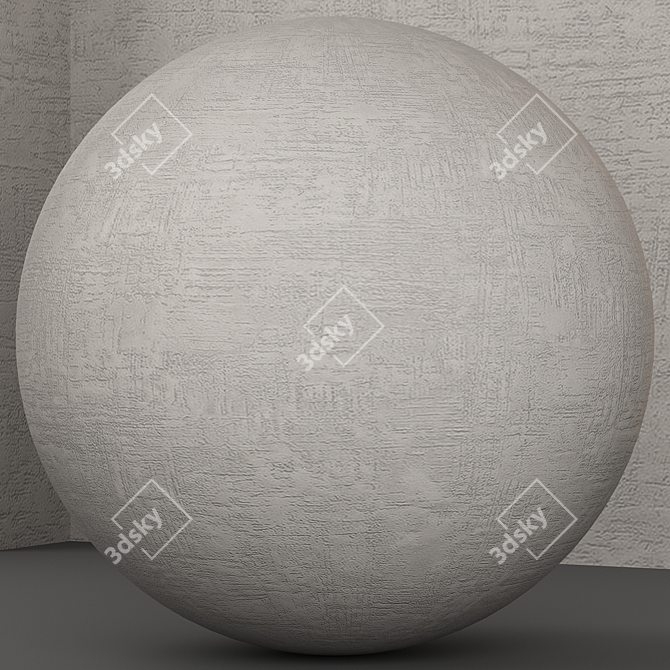PBR Textured Concrete Panel Set 3D model image 3